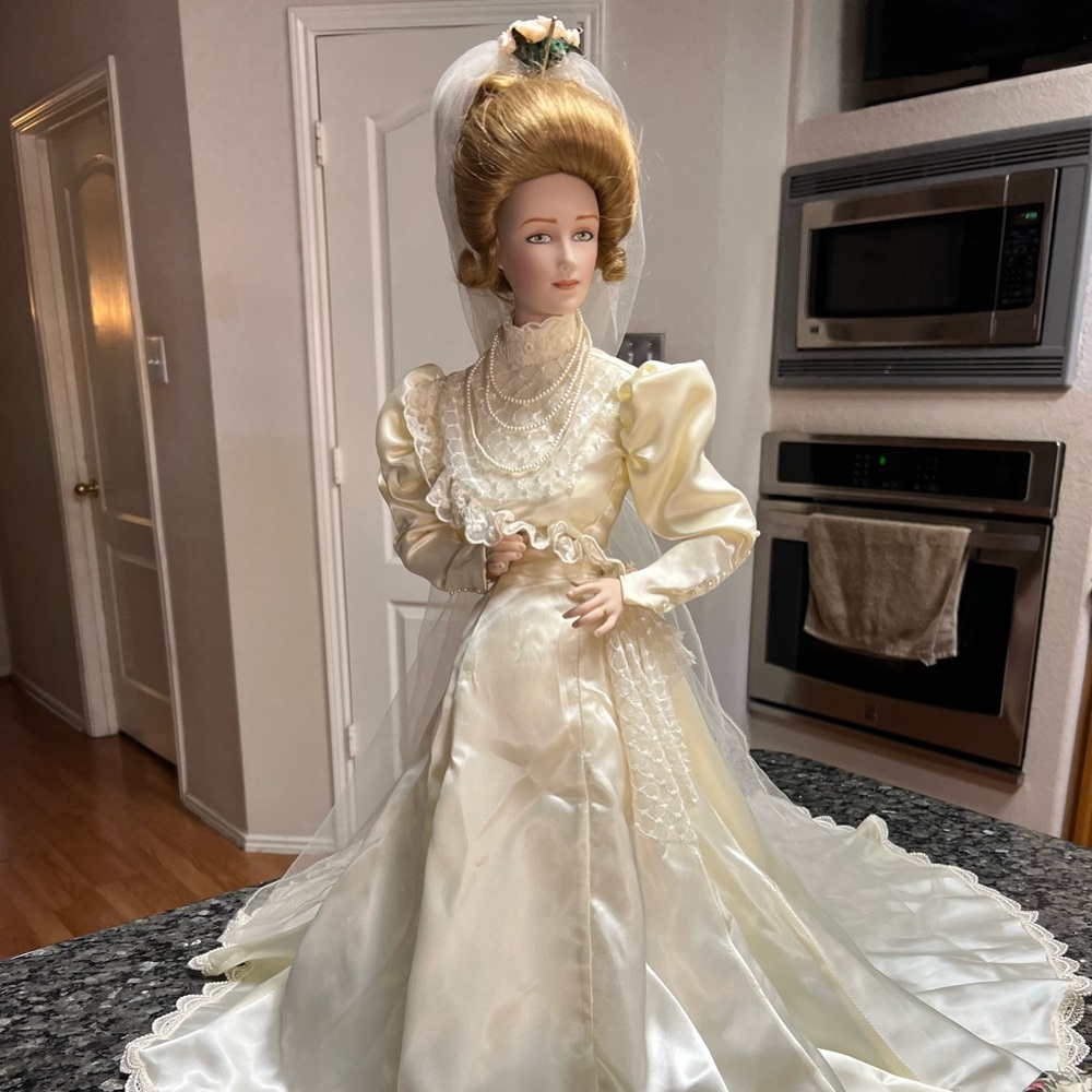 Gibson Girl Bride Doll Franklin Mint Heirloom 22”